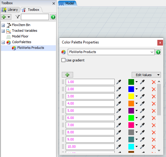 Product Table editor