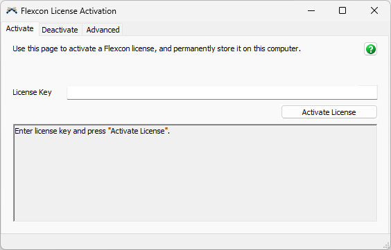 Flexcon License Activation