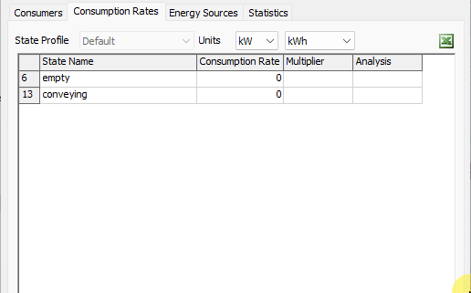 Consumption Rate Picklist Animation