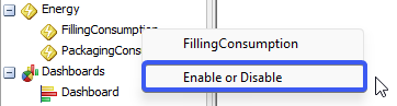 Energy Use Policy Enable or Disable Trigger