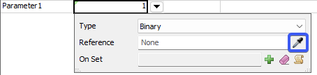 Binary Parameter Popup